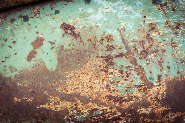 Painel de placa de metal enferrujado corroído textura fundo — Fotografia de Stock