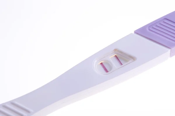The pregnancy tests positive, isolated — Stock Photo, Image