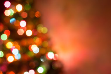 Noel arka plan, görüntü bulanıklık renkli bokeh defocused ışıklar