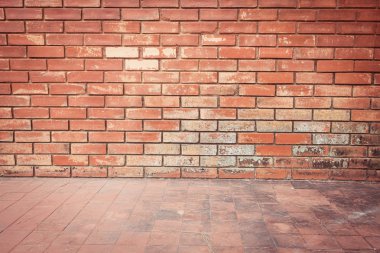 doku ve kirli kat arka plan tuğla duvar eski yıpranmış