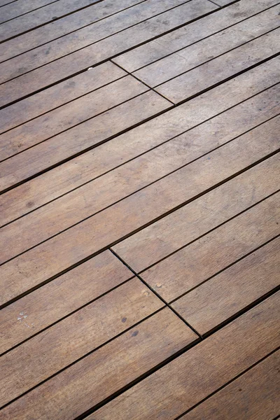 Imagem de close-up de piso de madeira envelhecido no edifício — Fotografia de Stock