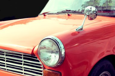 renkli klasik araba yakın çekim Far