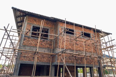 Bina konut inşaat konut iskele ile