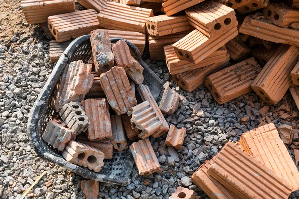 Brick block used for industrial in residential building — Stock Photo, Image