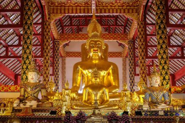 Altın buddha heykeli wat suan dok Tapınağı, chiang mai
