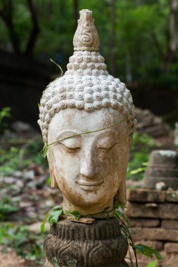 Buda heykelinin wat umong, chiang mai, Kuzey Tayland seyahat
