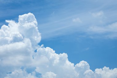 bulut ve mavi gökyüzü arkaplanı