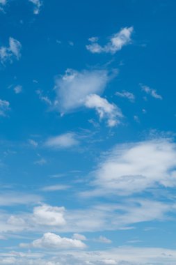 bulutlar ve mavi gökyüzü hava arka plan