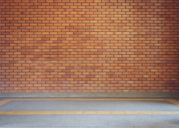 Backsteinmauer Textur Hintergrund und kleine Kiessteine gewaschen — Stockfoto