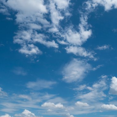 bulutlar ve mavi gökyüzü hava arka plan