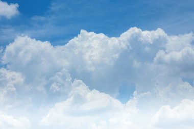 bulut ve mavi gökyüzü arkaplanı