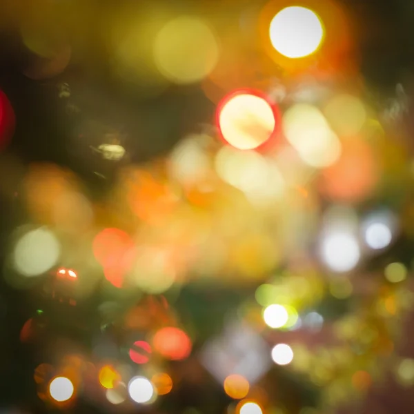 Célébration floue de la lumière sur l'arbre de Noël — Photo