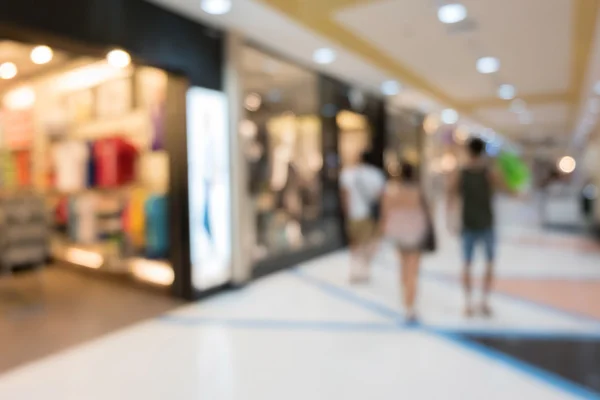Department store shopping mall, image blur defocused background — Stock Photo, Image