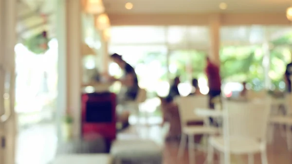 blur cafe background, cafe coffee shop with people customer