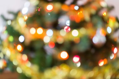 ışık kutlama Noel ağacı üzerinde bulanıklık