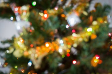 ışık kutlama Noel ağacı üzerinde bulanıklık