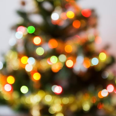 ışık kutlama Noel ağacı üzerinde bulanıklık