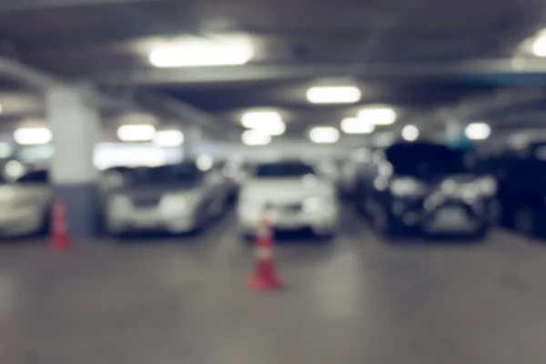 Imagem desfoque estacionamento no edifício — Fotografia de Stock