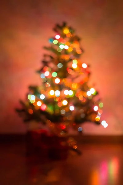 Weihnachten Hintergrund, Bild verschwimmen Bokeh defokussierte Lichter — Stockfoto