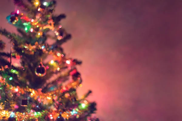 Weihnachten Hintergrund, Bild verschwimmen Bokeh defokussierte Lichter — Stockfoto