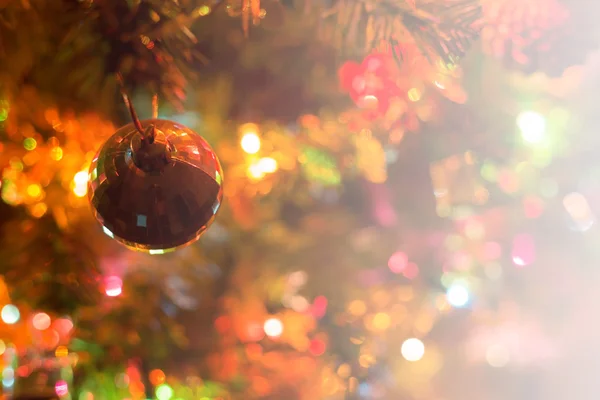 Fundo de natal, imagem borrão bokeh luzes desfocadas — Fotografia de Stock