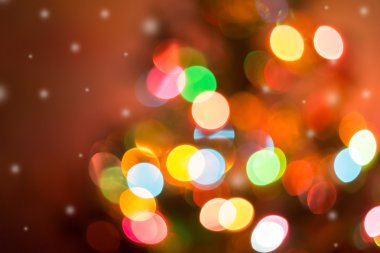 Noel arka plan, görüntü bulanık defocused bokeh ışıklar