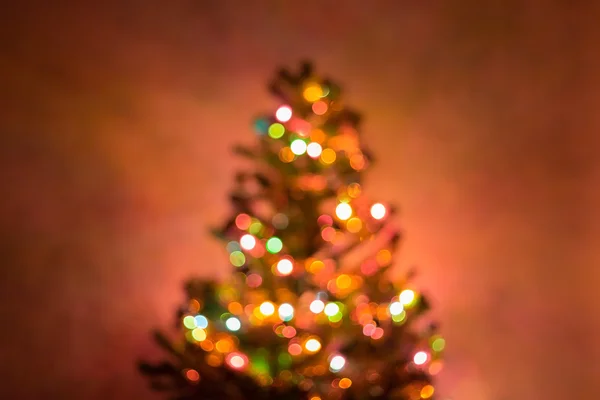 Fond de Noël, image flou bokeh lumières déconcentrées — Photo