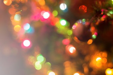 Noel arka plan, görüntü bulanık defocused bokeh ışıklar