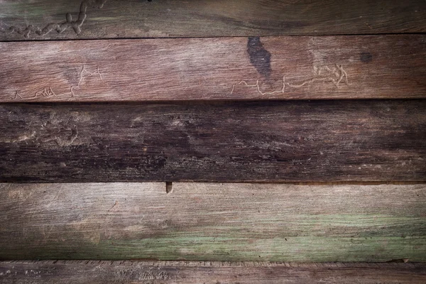 Vuile bruin houten schuur plank textuur achtergrond — Stockfoto