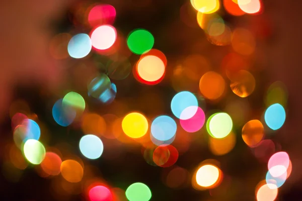 Karácsonyi háttér kép elmosódott fények bokeh, defocused — Stock Fotó