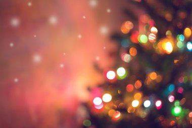 Noel arka plan, görüntü bulanık defocused bokeh ışıklar