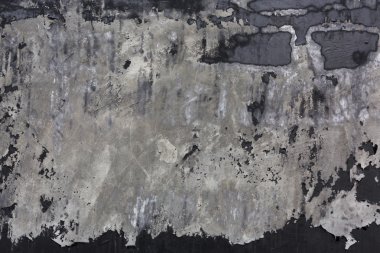 Çimento harçlı duvar doku siyah boya grunge arka plan ile