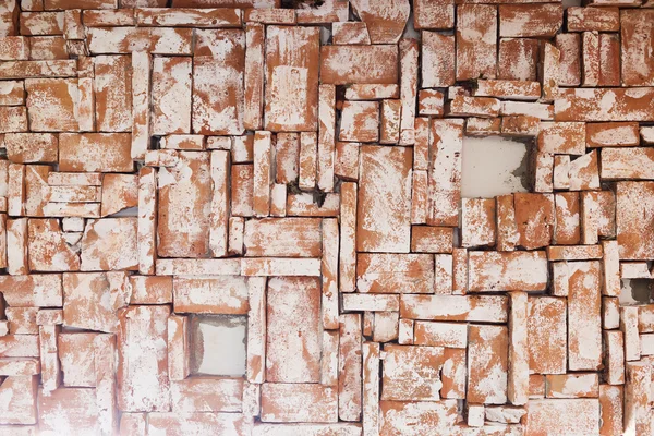 Design de parede de tijolo de papel de parede interior — Fotografia de Stock