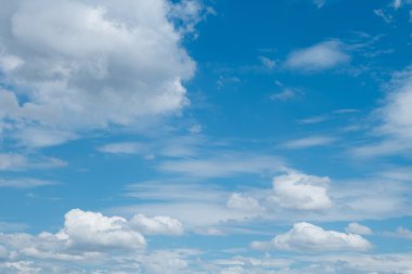 bulutlar ve mavi gökyüzü hava arka plan