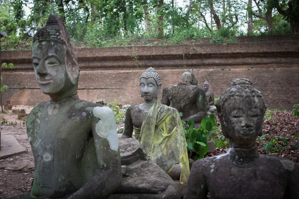 Socha Buddhy, wat umong, chiang mai, cestování chrámovými — Stock fotografie