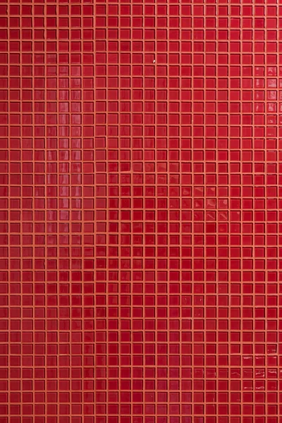 Piastrelle di mosaico rosso decorazione parete stanza sfondo — Foto Stock