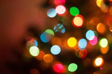Noel arka plan, görüntü bulanık defocused bokeh ışıklar