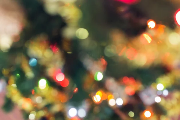 Blur light celebration on christmas tree — Stock Photo, Image