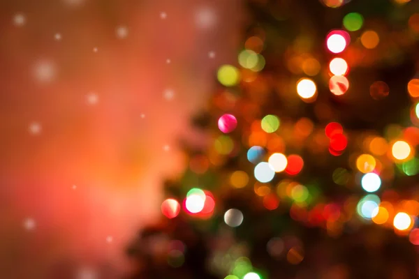 Fundo de natal, imagem borrão bokeh luzes desfocadas — Fotografia de Stock