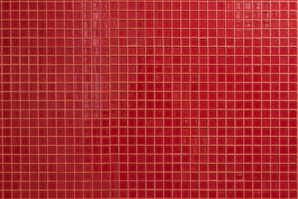 Mosaico rojo azulejo decoración pared habitación fondo —  Fotos de Stock