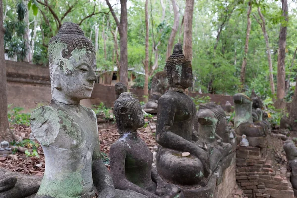 Buddha staty i wat umong, chiang mai, resa thailändska templet — Stockfoto