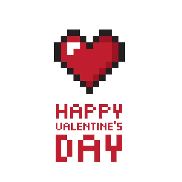 Pixel San Valentino sfondo giorno Illustrazioni Stock Royalty Free