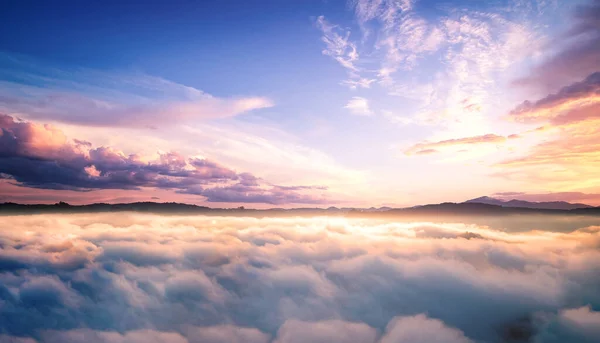 Himmlische Berglandschaft Und Dramatischer Sonnenaufgang Himmel Yala Thailand Asien — Stockfoto