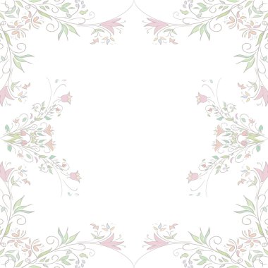 Seamless modeli için düğün davetiye kartı. Doku çiçekli. Nazik arka plan