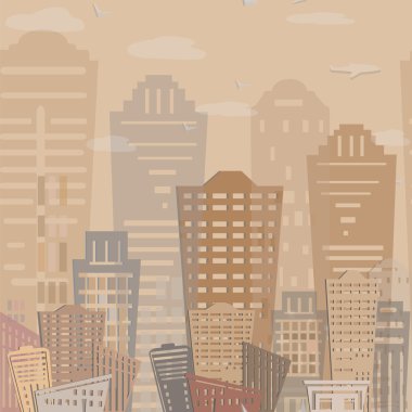 seamless modeli modern gayrimenkul bina tasarımı. kentsel peyzaj. vektör