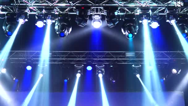 Efeitos de iluminação de palco Raios — Vídeo de Stock
