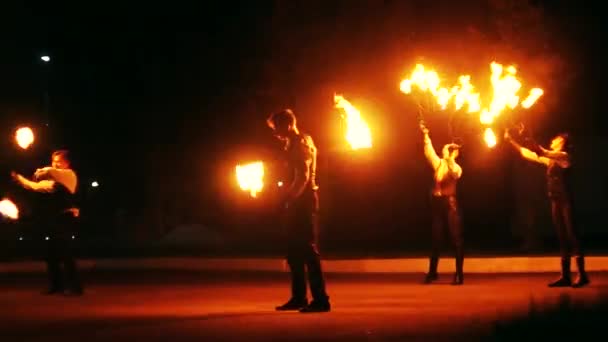 Fire Show — Stock Video