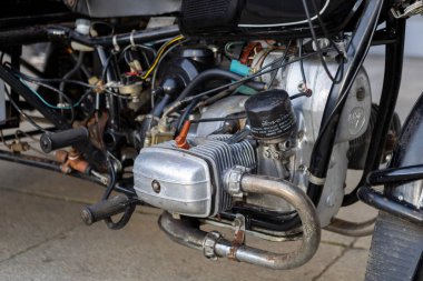 Eski model bir motorun motoru..