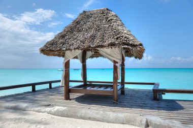 Zanzibar üzerinde güzel gün batımı