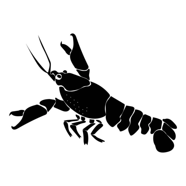 Signe Zodiaque Silhouette Cancer Des Signes Horoscopiques Illustration Vectorielle — Image vectorielle